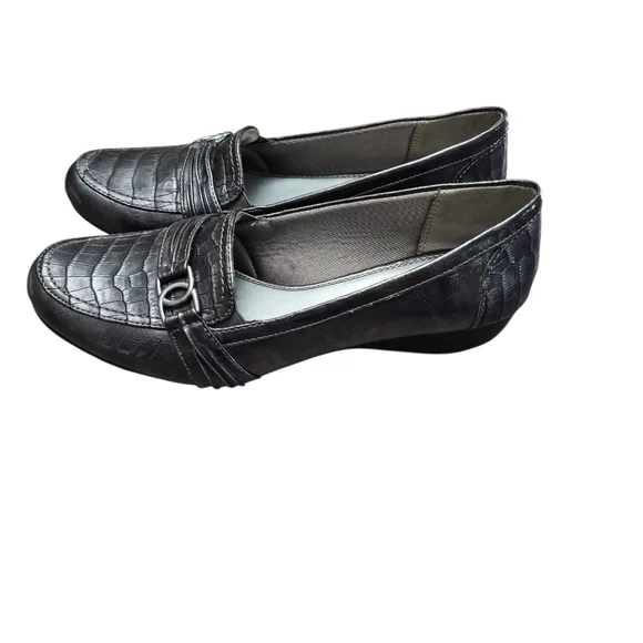 Life Stride Women's Metallic Gray Loafers Size 9 - Picture 7 of 8